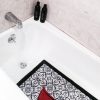 place non-slipping bathmat in a tub for a safe dog wash experience